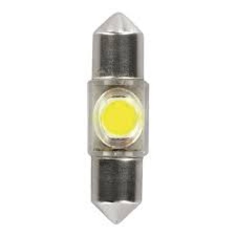 Automobilinė LED lemputė SV8.5 12V 0.5W 36mm neutrali balta